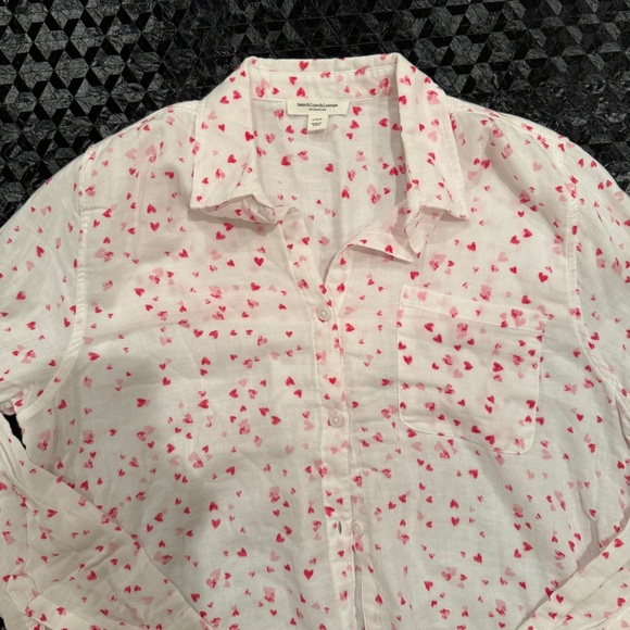 beachlunchlounge White Pink Heart Shirt - Picture 2 of 4